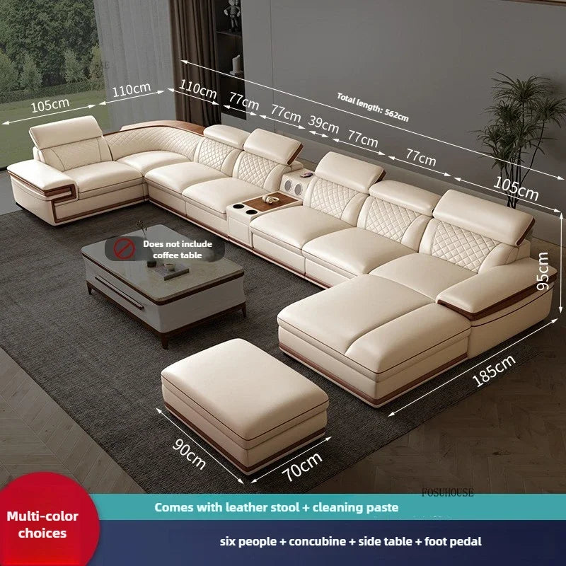 Light Luxury Living Room Sofas Villa Comfortable Italian Style Design Modularity Sofas Recliner Sofas for Living Room Furniture