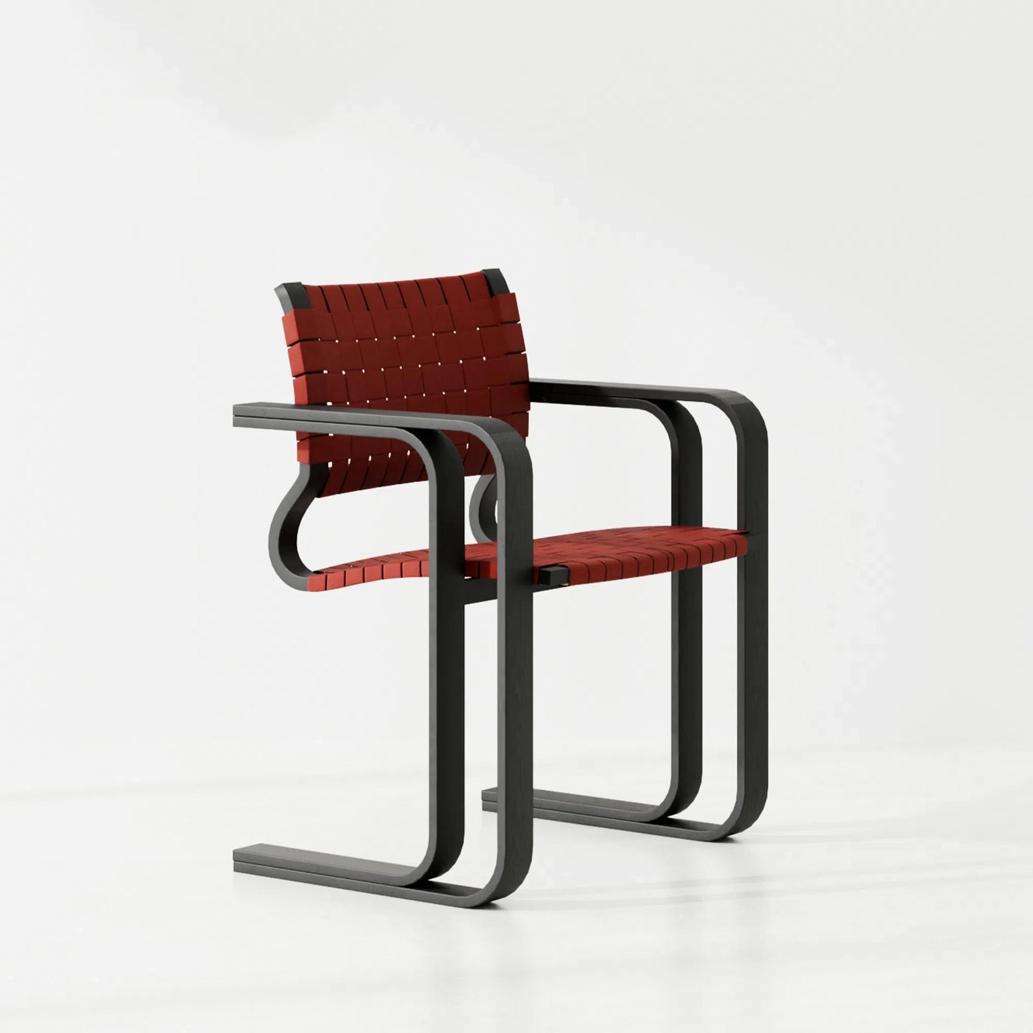 Mocha Woven Chair Antique Internet Celebrity Woven Solid Wood Office Computer Chair Hemp Rope Chair