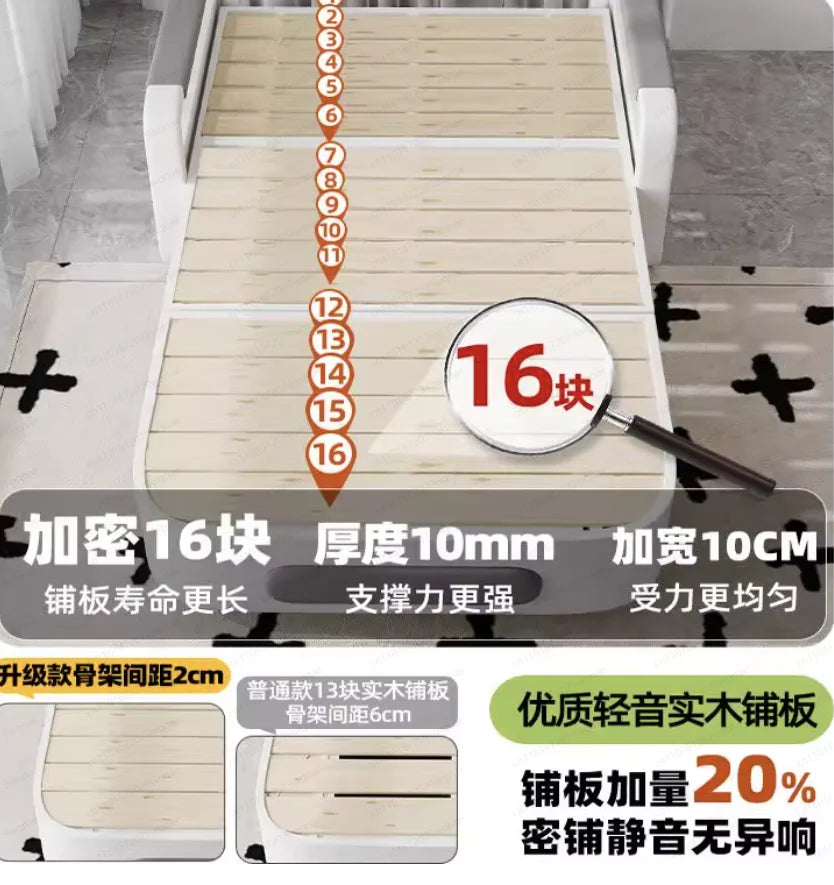 Bed Single Sofa Bed Folding Dual-purpose Small Apartment Internet Celebrity Technology Cloth Folding Bed Telescopic