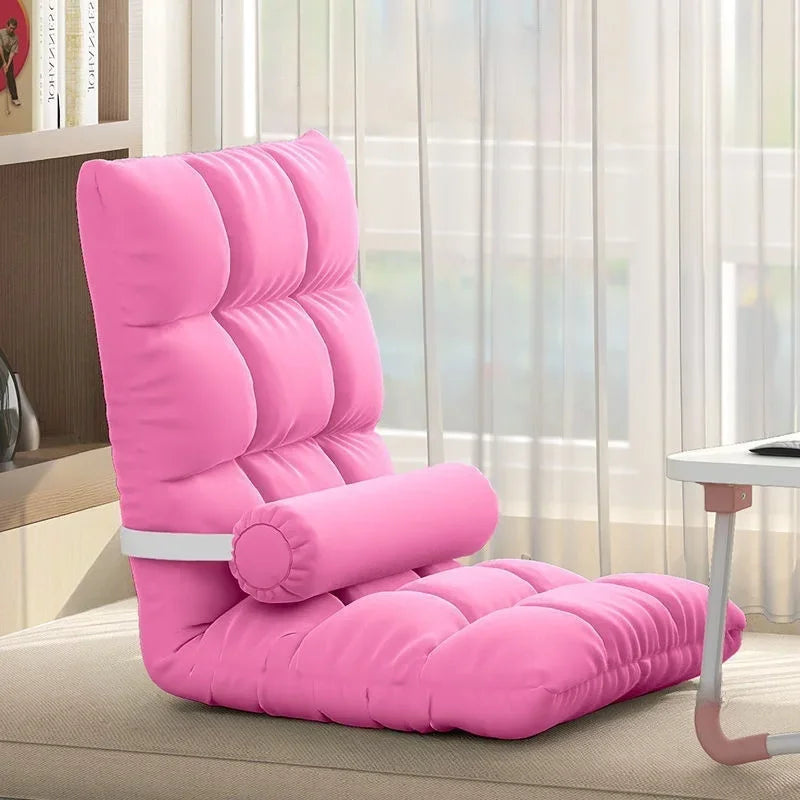 Folding Backrest Chair, Lazy Sofa, Bedroom, Dormitory, Single Seat Cushion, Bed Backrest, Bay Window, Balcony Tatami