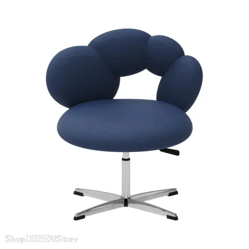 Design creative leisure chair Modern study leisure sofa chair Bedroom lift rotating dressing and makeup chair