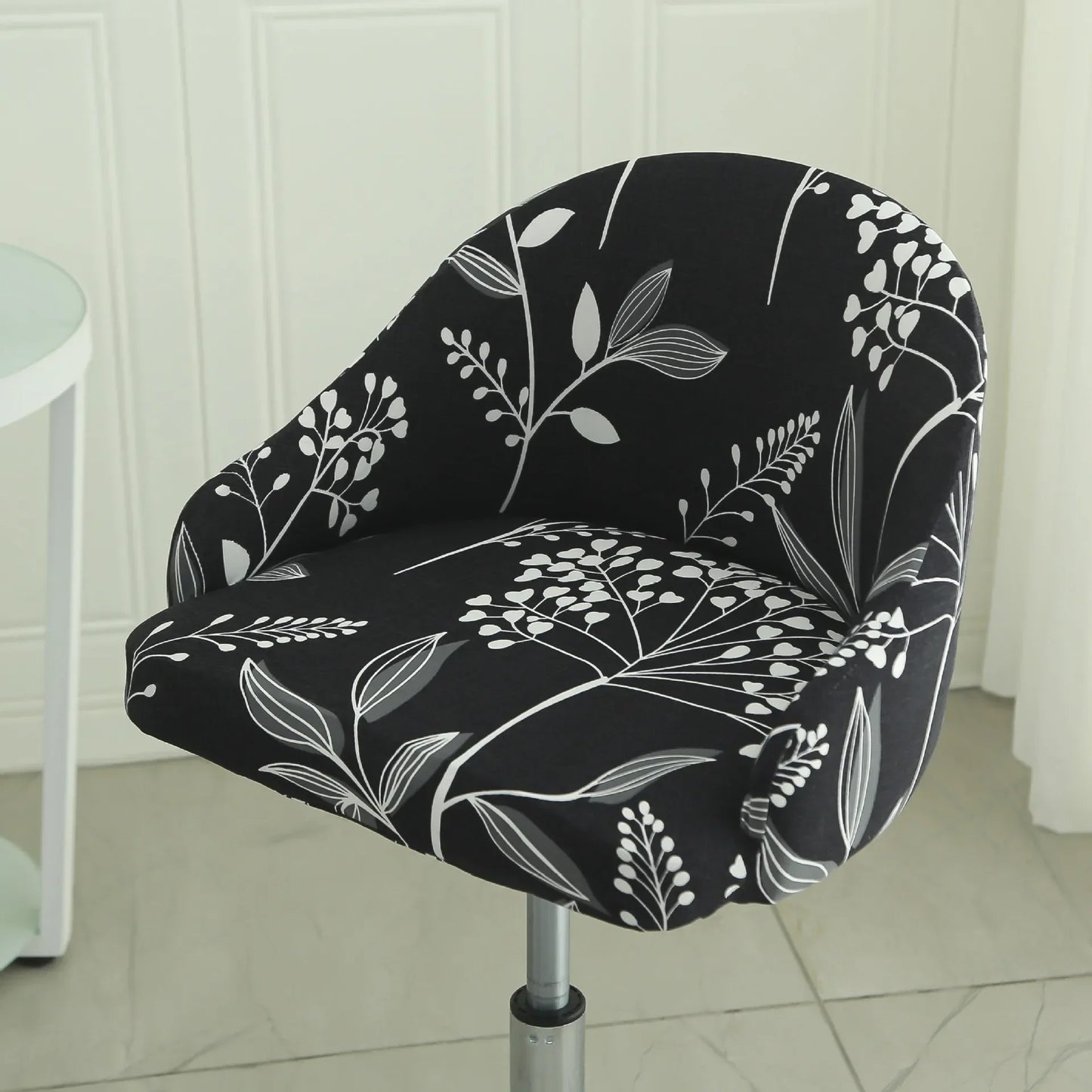 1PC Semi-Circular Universal Wear-Resistant Chair Cover Chair Cover Dust-proof Elastic Restaurant Hotel Dining Chair Cover 의자 커버