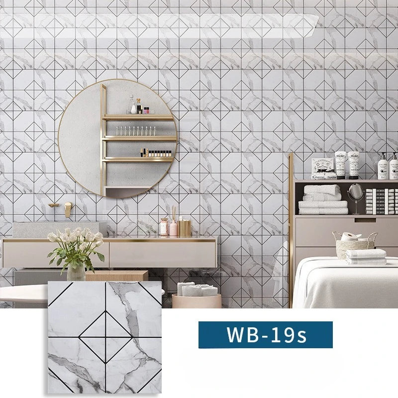 Self-adhesive Metal Mosaic Tiles Aluminum Composite Backsplash Gold Windmill Mosaic Glass Self-adhesive Kitchen Wall Decoration.