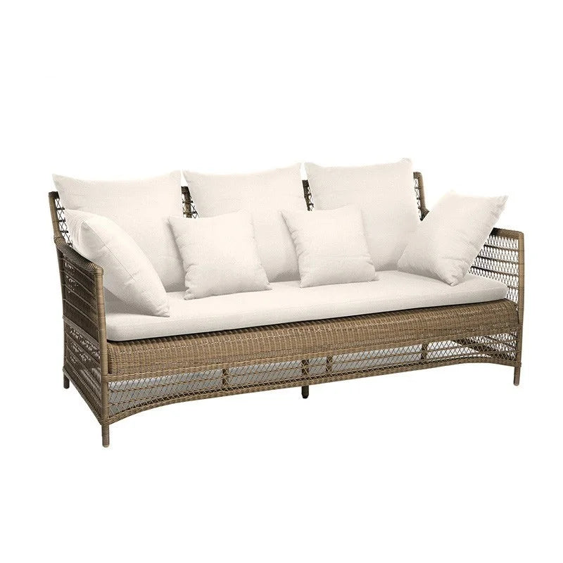 Outdoor rattan sofa outdoor courtyard garden terrace leisure sofa chair combination