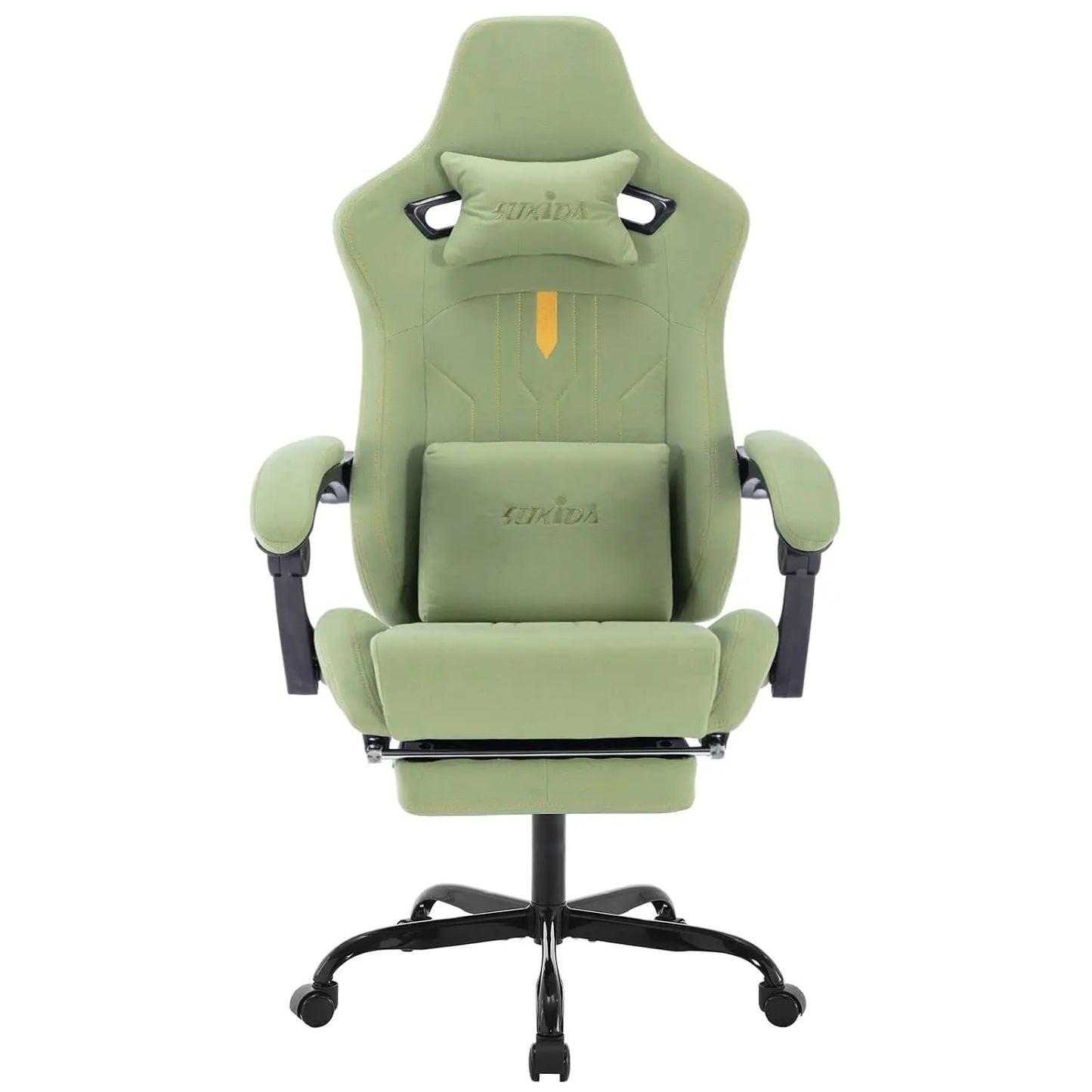 Adjustable Racing Ergonomic Gaming Computer Chair With Footrest & Massage Lumbar Cushion, Custom