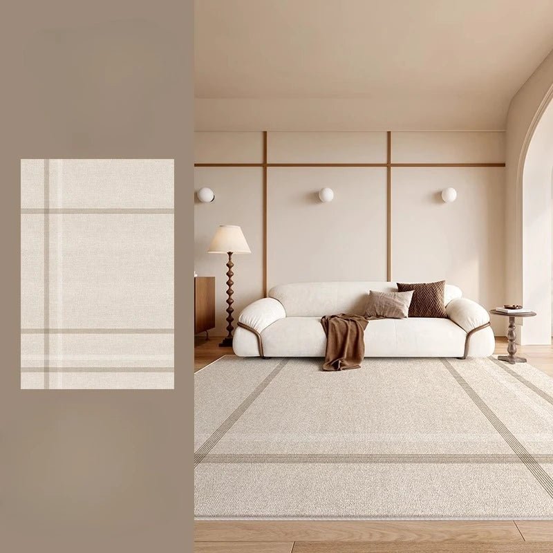 Cream Style Rugs for Bedroom Fluffy Soft Soft Rug Large Area Living Room Decoration Washable Carpet Thick Plush Lounge Floor Mat - PatioLix