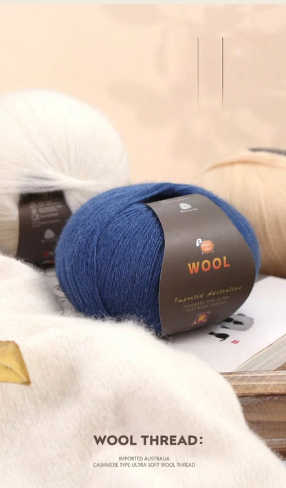 1 Large Bag of 500g Cashmere Fine Wool Yarn for Handmade DIY Knitting, Used to Make Warm Sweaters, Scarves, Hats, Knee Pads, Gloves, Wool Pants, Blankets, and Other Crafts. 1 Bag = 10 Pieces = 500g - PatioLix