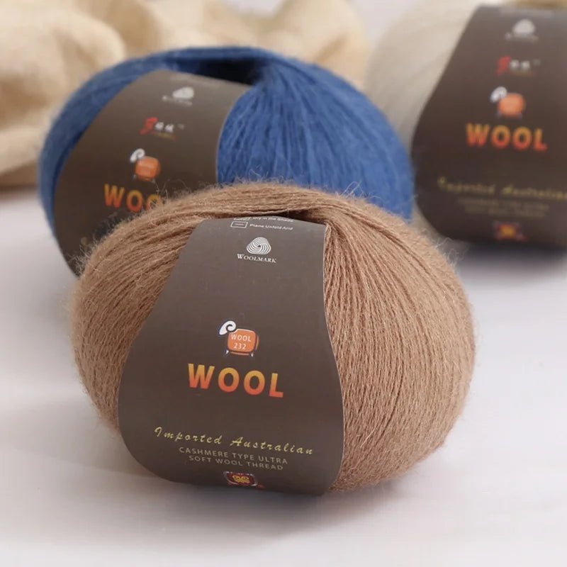 1 Large Bag of 500g Cashmere Fine Wool Yarn for Handmade DIY Knitting, Used to Make Warm Sweaters, Scarves, Hats, Knee Pads, Gloves, Wool Pants, Blankets, and Other Crafts. 1 Bag = 10 Pieces = 500g - PatioLix