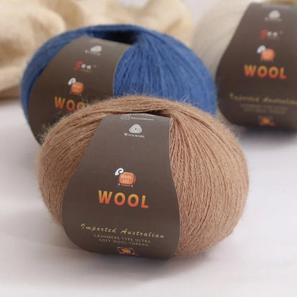 1 Large Bag of 500g Cashmere Fine Wool Yarn for Handmade DIY Knitting, Used to Make Warm Sweaters, Scarves, Hats, Knee Pads, Gloves, Wool Pants, Blankets, and Other Crafts. 1 Bag = 10 Pieces = 500g - PatioLix