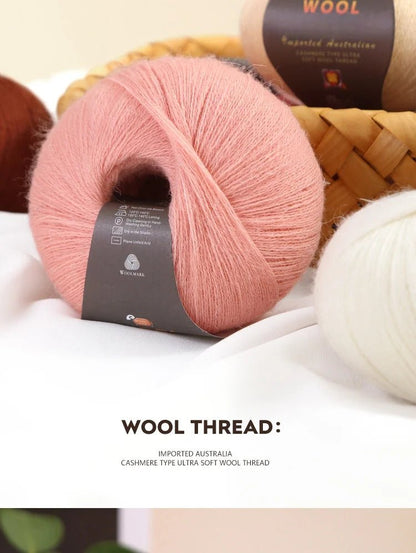 1 Large Bag of 500g Cashmere Fine Wool Yarn for Handmade DIY Knitting, Used to Make Warm Sweaters, Scarves, Hats, Knee Pads, Gloves, Wool Pants, Blankets, and Other Crafts. 1 Bag = 10 Pieces = 500g - PatioLix