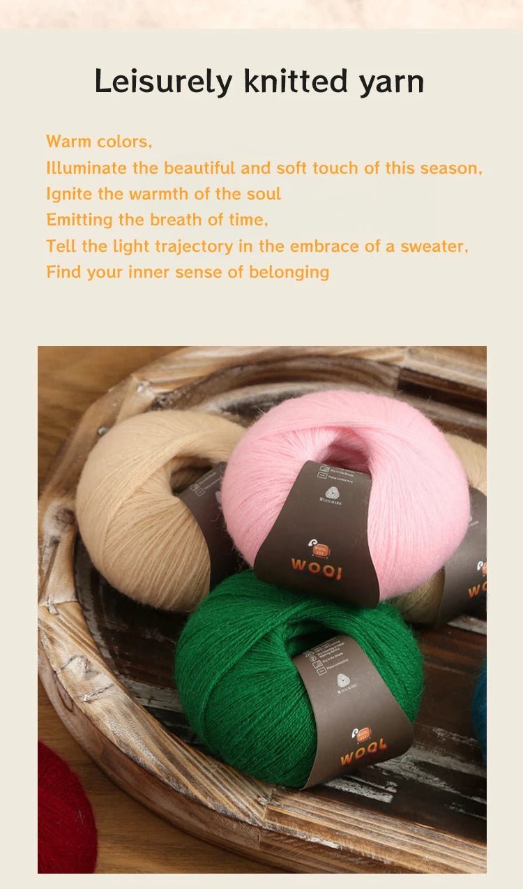 1 Large Bag of 500g Cashmere Fine Wool Yarn for Handmade DIY Knitting, Used to Make Warm Sweaters, Scarves, Hats, Knee Pads, Gloves, Wool Pants, Blankets, and Other Crafts. 1 Bag = 10 Pieces = 500g - PatioLix