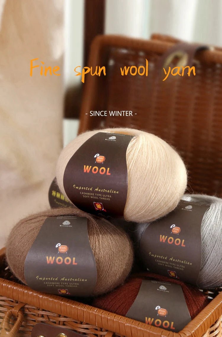 1 Large Bag of 500g Cashmere Fine Wool Yarn for Handmade DIY Knitting, Used to Make Warm Sweaters, Scarves, Hats, Knee Pads, Gloves, Wool Pants, Blankets, and Other Crafts. 1 Bag = 10 Pieces = 500g - PatioLix