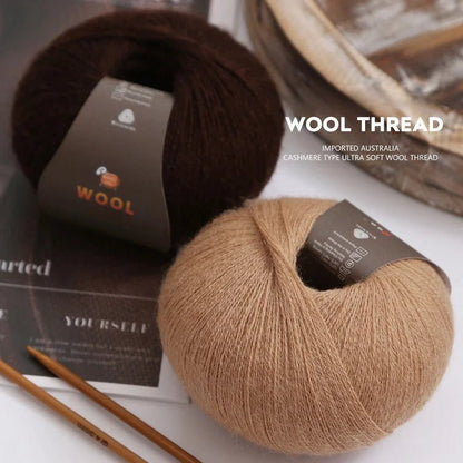 1 Large Bag of 500g Cashmere Fine Wool Yarn for Handmade DIY Knitting, Used to Make Warm Sweaters, Scarves, Hats, Knee Pads, Gloves, Wool Pants, Blankets, and Other Crafts. 1 Bag = 10 Pieces = 500g - PatioLix