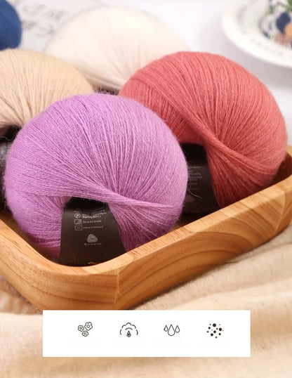 1 Large Bag of 500g Cashmere Fine Wool Yarn for Handmade DIY Knitting, Used to Make Warm Sweaters, Scarves, Hats, Knee Pads, Gloves, Wool Pants, Blankets, and Other Crafts. 1 Bag = 10 Pieces = 500g - PatioLix