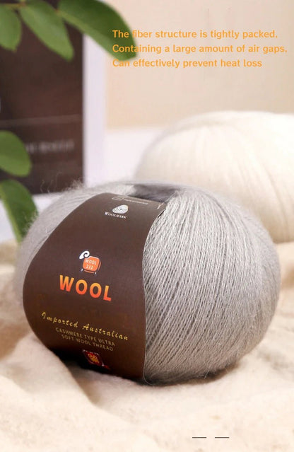 1 Large Bag of 500g Cashmere Fine Wool Yarn for Handmade DIY Knitting, Used to Make Warm Sweaters, Scarves, Hats, Knee Pads, Gloves, Wool Pants, Blankets, and Other Crafts. 1 Bag = 10 Pieces = 500g - PatioLix