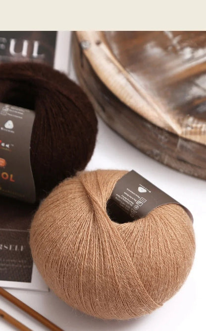 1 Large Bag of 500g Cashmere Fine Wool Yarn for Handmade DIY Knitting, Used to Make Warm Sweaters, Scarves, Hats, Knee Pads, Gloves, Wool Pants, Blankets, and Other Crafts. 1 Bag = 10 Pieces = 500g - PatioLix