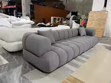 Style moderne italien appartement de luxe hôtel salon meubles canapé ensemble 3 places canapé blanc velours moderne canapé