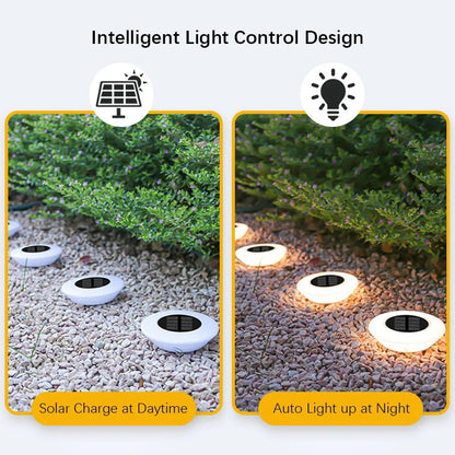 1/4Pack Solar Ground Lights,14LED Waterproof Outdoor Landscape Light, LED Lawn Lamp, for Garden Pathway Yard Deck Camping Decor - PatioLix