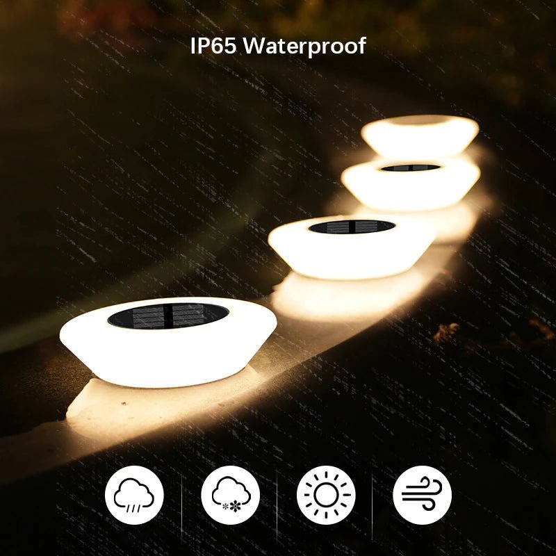 1/4Pack Solar Ground Lights,14LED Waterproof Outdoor Landscape Light, LED Lawn Lamp, for Garden Pathway Yard Deck Camping Decor - PatioLix