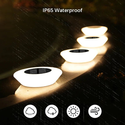 1/4Pack Solar Ground Lights,14LED Waterproof Outdoor Landscape Light, LED Lawn Lamp, for Garden Pathway Yard Deck Camping Decor - PatioLix