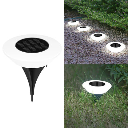 1/4Pack Solar Ground Lights,14LED Waterproof Outdoor Landscape Light, LED Lawn Lamp, for Garden Pathway Yard Deck Camping Decor - PatioLix
