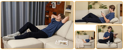 Oversized Modular Sectional Sofa,Cloud Couch Deep Seat Sofa Cushion Covers Removable,Oversized Sectional Couches for Living Room