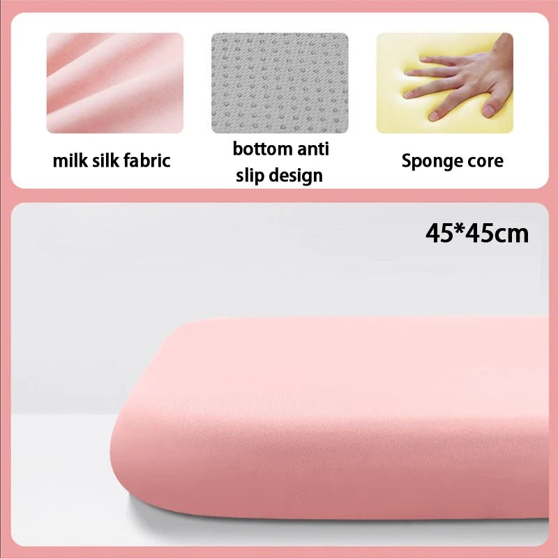 1PC 40/45CM Thick Seat Cushion Ultra Soft Memory Foam Office Chair Pad Breathable Rebound Waist Cushion - PatioLix