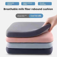 1PC 40/45CM Thick Seat Cushion Ultra Soft Memory Foam Office Chair Pad Breathable Rebound Waist Cushion - PatioLix