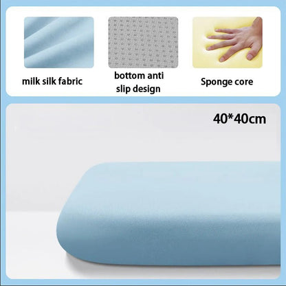 1PC 40/45CM Thick Seat Cushion Ultra Soft Memory Foam Office Chair Pad Breathable Rebound Waist Cushion - PatioLix