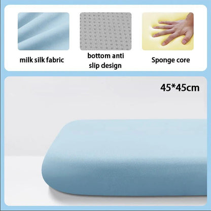 1PC 40/45CM Thick Seat Cushion Ultra Soft Memory Foam Office Chair Pad Breathable Rebound Waist Cushion - PatioLix