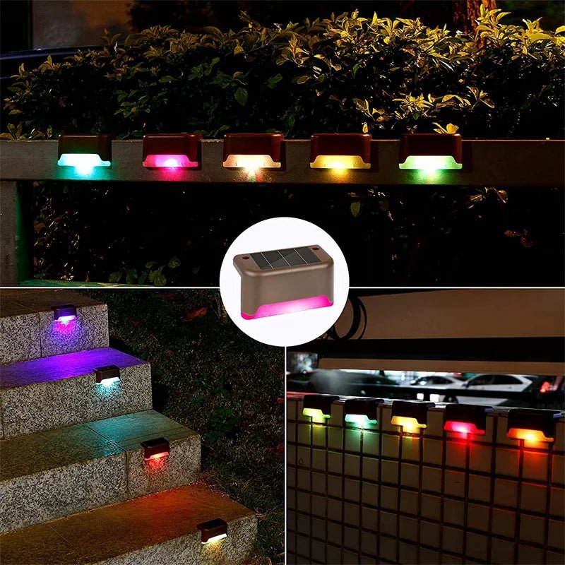 2/4/8/16 Pack Solar Deck Lights LED Waterproof Outdoor Solar Powered LED Step Lights For Decks Stairs Patio Yard Garden Decor - PatioLix