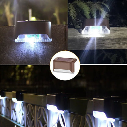 2/4/8/16 Pack Solar Deck Lights LED Waterproof Outdoor Solar Powered LED Step Lights For Decks Stairs Patio Yard Garden Decor - PatioLix