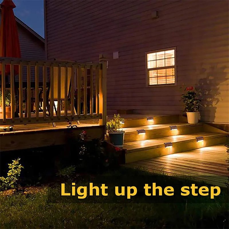 2/4/8/16 Pack Solar Deck Lights LED Waterproof Outdoor Solar Powered LED Step Lights For Decks Stairs Patio Yard Garden Decor - PatioLix