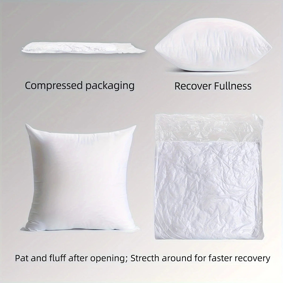 2pcs Pillow Cushions, Soft Durable Sofa Cushion, Fluffy Pillow Inserts, For Living Room Sofa Sofa Bed Home Decor - PatioLix