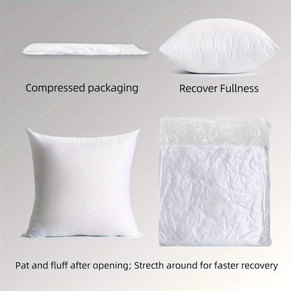 2pcs Pillow Cushions, Soft Durable Sofa Cushion, Fluffy Pillow Inserts, For Living Room Sofa Sofa Bed Home Decor - PatioLix