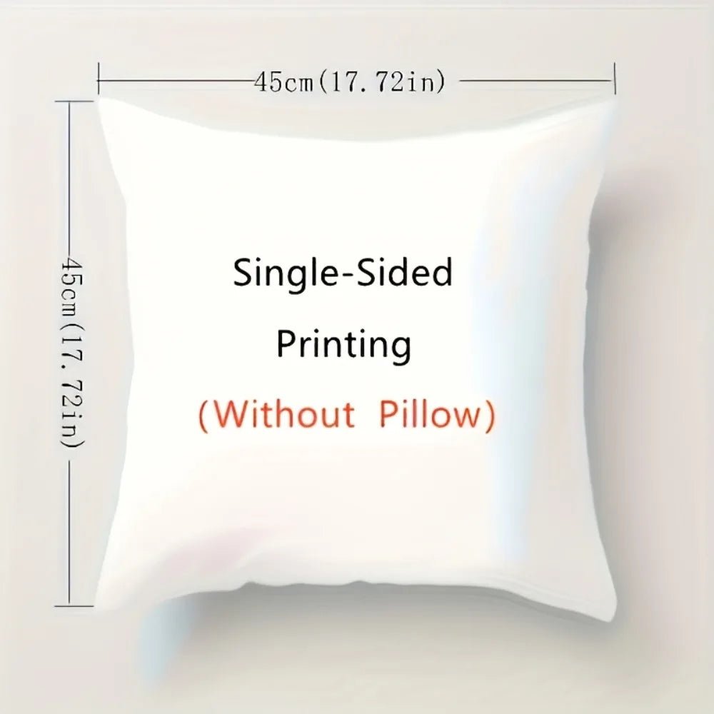 4Pcs Linen Throw Pillow Covers 45x45cm Decorative Cushion Cases for Sofa Bedroom Living Room Home Decor Zippered Pillowcases - PatioLix