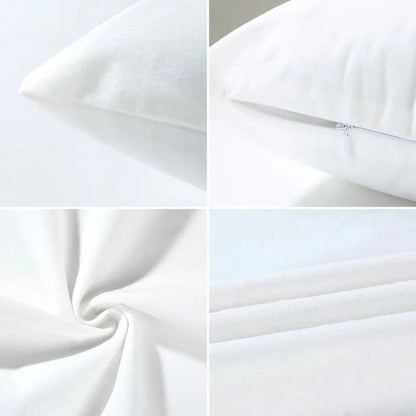 4Pcs Linen Throw Pillow Covers 45x45cm Decorative Cushion Cases for Sofa Bedroom Living Room Home Decor Zippered Pillowcases - PatioLix