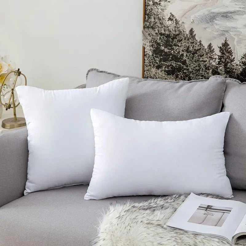 50x50cm 45x45cm 30x50cm 35x50cm Gift White Throw Pillow Insert Standard White Bounce Back Pillow Cushion Core Sofa Car Christmas - PatioLix