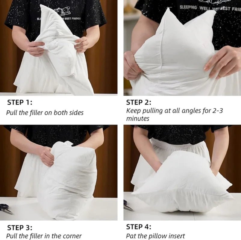 50x50cm 45x45cm 30x50cm 35x50cm Gift White Throw Pillow Insert Standard White Bounce Back Pillow Cushion Core Sofa Car Christmas - PatioLix