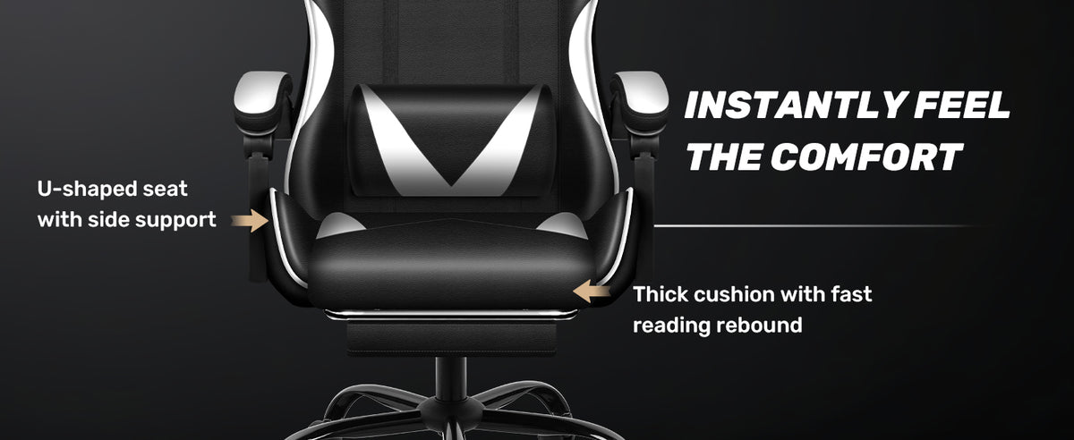Racing Style Gaming Chair Swivel Recliner Adjustable Height Ergonomic Office Computer Chair Red Black