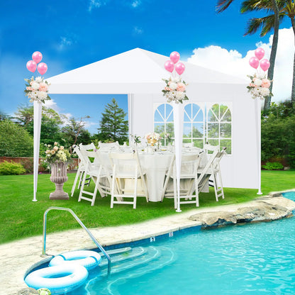 10x10 10x20 10x30ft Pop Up Party Tent Heavy Duty Gazebo Canopy with Removable Sidewalls | Waterproof Outdoor Wedding Tent, BBQ Pavilion & Event Shelter | Portable Backyard Sunshade Canopy Top