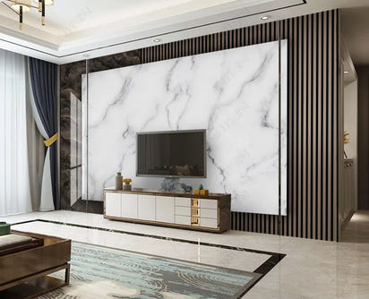 beibehang papel de parede Customized Nordic retro plant leaves, modern minimalist geometry, TV background wallpaper