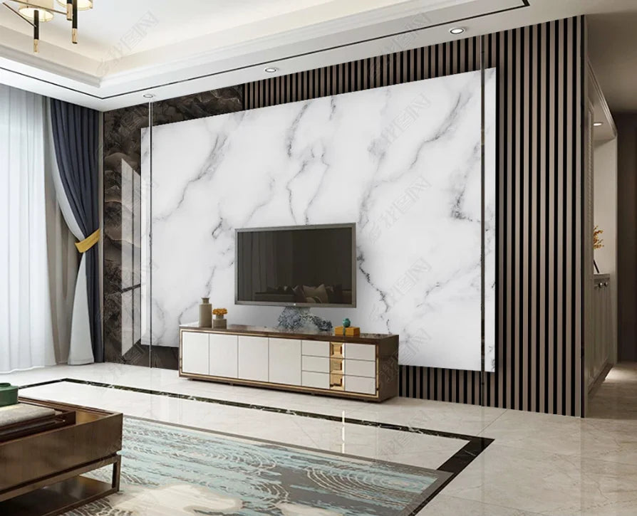 beibehang papel de parede Customized Nordic retro plant leaves, modern minimalist geometry, TV background wallpaper