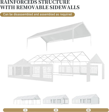 32x16 HDPE Party Tent Heavy Duty Canopy For Weddings And Events