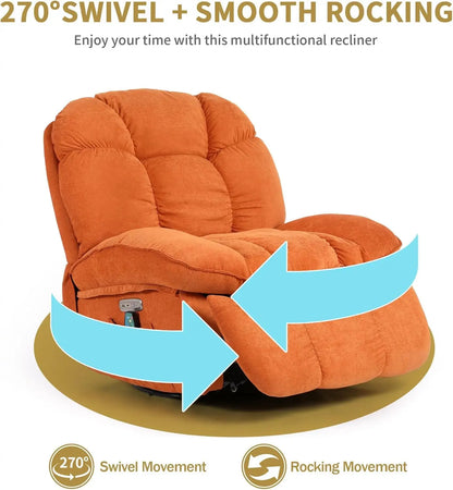 Electric Relax Armchair Electric Armchair with Charging Port TV Armchair with Massage and Heating Armchair TV Armchair for Livin