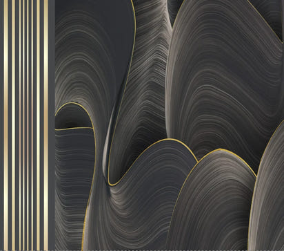 beibehang papel de parede Customized Nordic retro plant leaves, modern minimalist geometry, TV background wallpaper