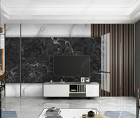 beibehang papel de parede Customized Nordic retro plant leaves, modern minimalist geometry, TV background wallpaper