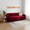 Customized 3-Seater Solid Modern Sofa Cover Elastic Stretch Slipcover Plush Material for Living Room Bedroom Patio