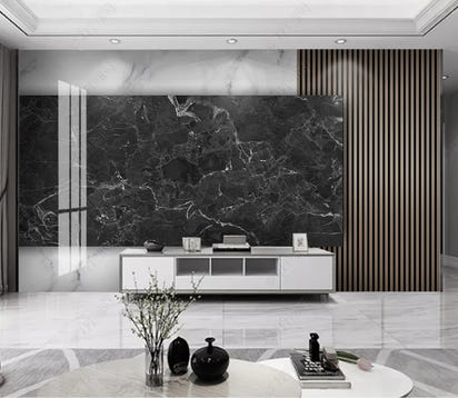 beibehang papel de parede Customized Nordic retro plant leaves, modern minimalist geometry, TV background wallpaper