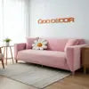 Customized 3-Seater Solid Modern Sofa Cover Elastic Stretch Slipcover Plush Material for Living Room Bedroom Patio
